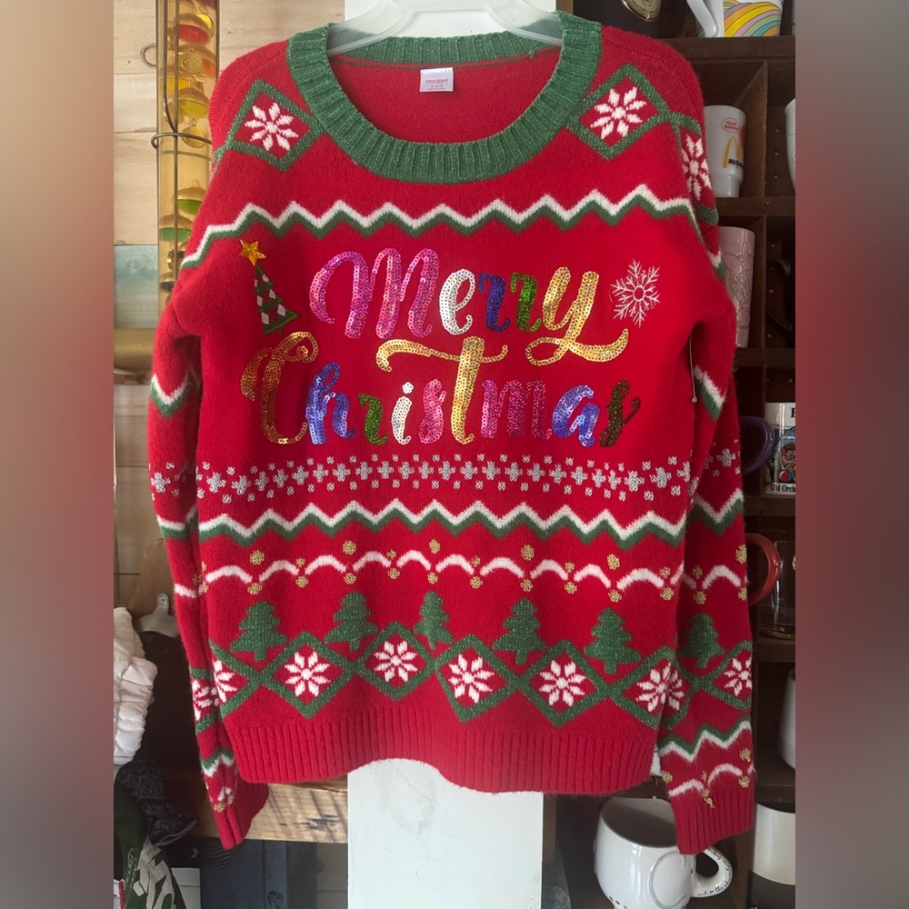 Festive Christmas Sweater Ugly Sweater Size Small 4-6